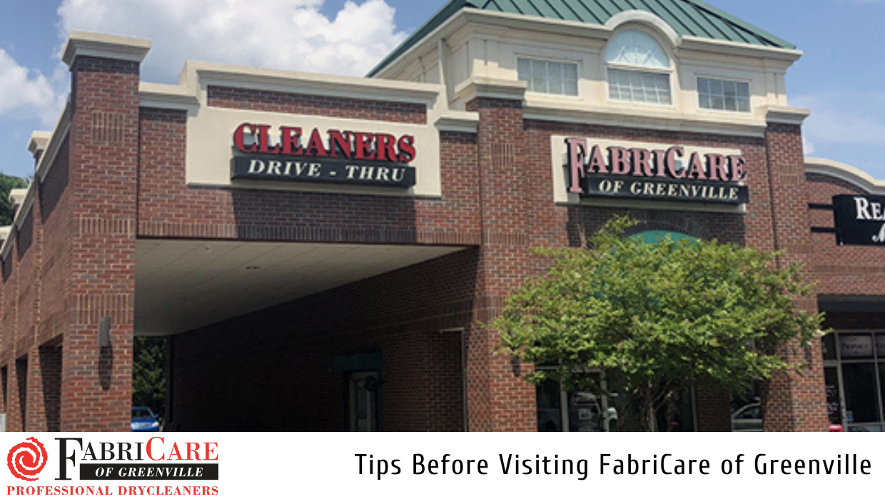 Tips Before Coming to Your Greenville Dry Cleaner